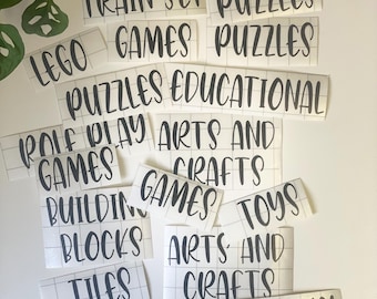 Sticker Vinyl Personalised Name Decals Labels