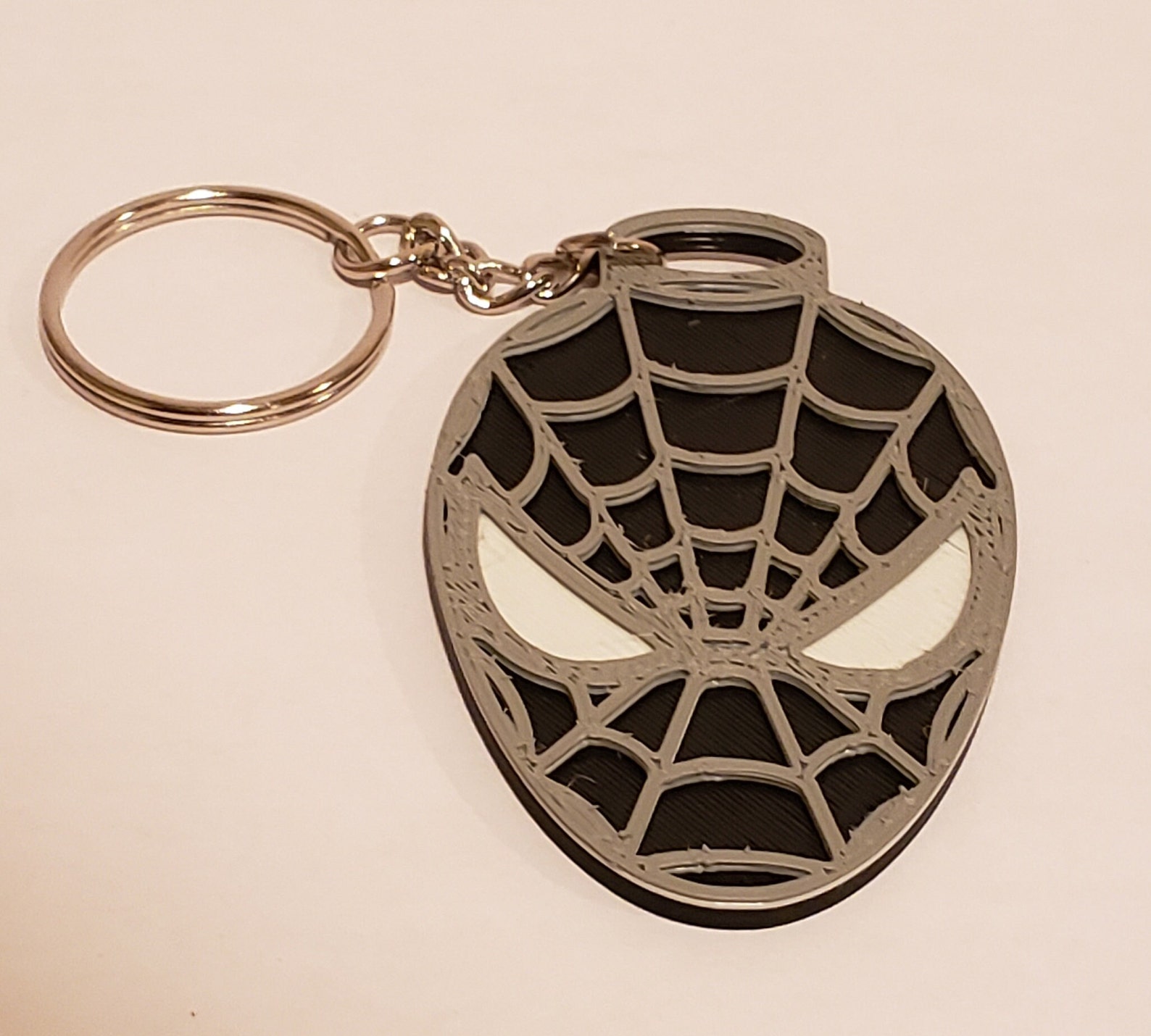 3D Printed Spiderman Keychain Etsy