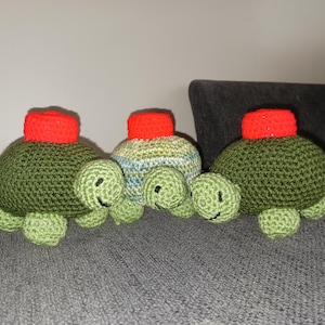 Crocheted Mine Turtles - Tomska ASDF Inspired - Etsy