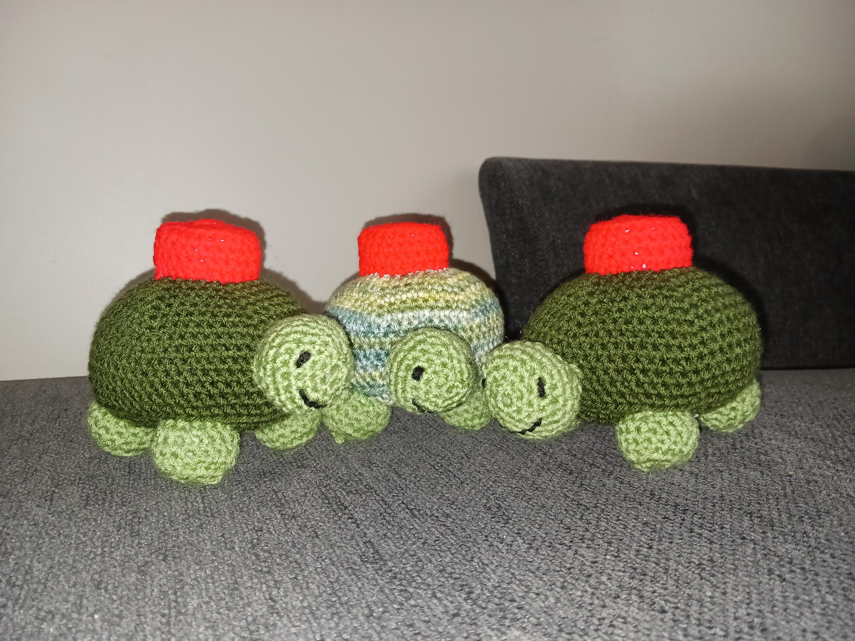 Crocheted Mine Turtles - Tomska ASDF Inspired - Etsy