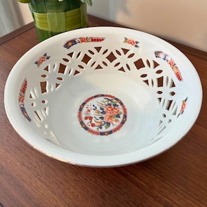 Vintage Porcelain Reticulated Bowl