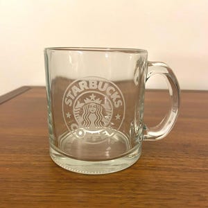 Starbucks Clear Glass Cup - Etsy