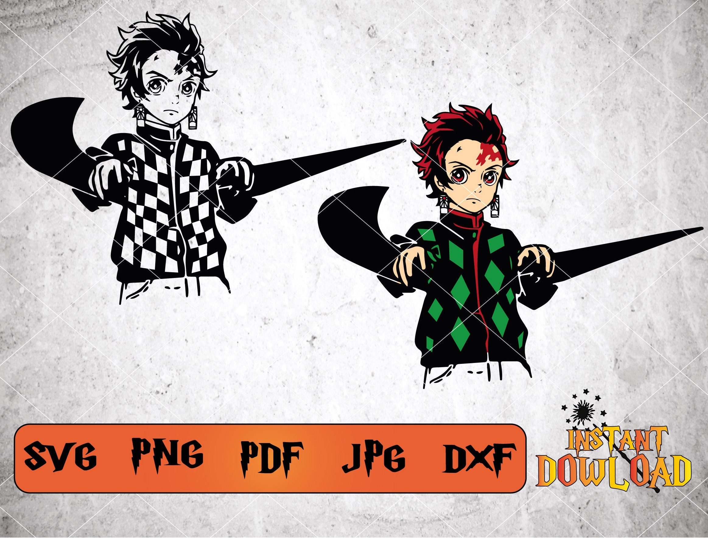 Tanjiro Chibi & Nezuko Svg, Nezuko Svg, Chibi Svg, Kamado Tanjiro Svg,  Anime Svg, Manga Svg, Tanjiro Cute -Download File