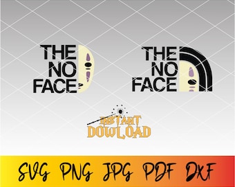 The No Face SVG, No-Face Inspired Anime Svg Design, Sport Svg Shirt, Anime SVG, Anime Svg Shirt, Digital Download, Png, Pdf, Dxf, SVG.