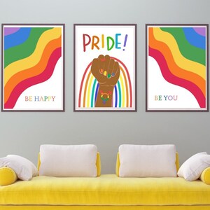 Pride Printable Pride Artwork LGBTQ Pride Posters Pride Wall Art LGBTQ Wall Art Digital LGBTQ ...