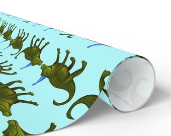 Alligator Boy Birthday Wrapping Paper | Kids Birthday Party Wrap
