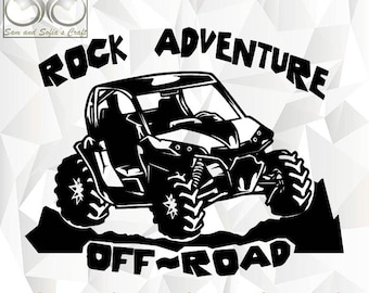 Atv-svg | Rockavontuur Svg | Off-road Svg | Atv rit Svg | Vuile 4Wheels Svg | Atv Cut-bestand voor Cricut