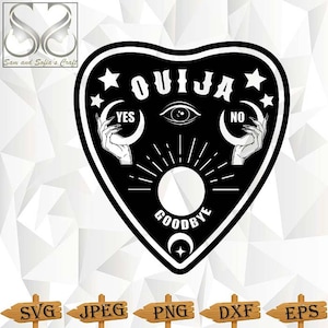 Ouija Planchette Svg | Ouija Board Game Svg | Talking Board Game Svg | Spirit Board Game Svg | Halloween Svg | Silhouette Cut file | Cricut