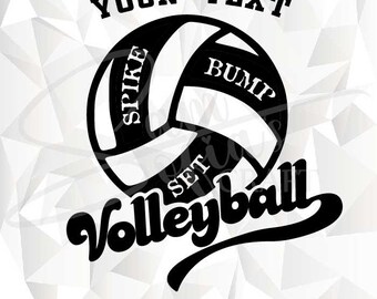 Bump Set Spike Svg | Volleyball Svg | Volleyball Mom Svg | Volleyball Personalized Svg | Volleyball Clipart | Volleyball Team Svg | Cut file