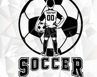サッカー キッズ SVG | パーソナライズされた名前 | サッカー プレーヤー SVG | サッカー ボーイ SVG | サッカー SVG | サッカー PNG | カスタマイズ | サッカー シャツ PNG
