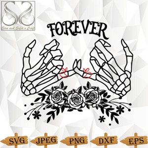 Forever Pinky Promise Skeleton Svg Png | Pinky Promise Skeleton Cut file for Cricut