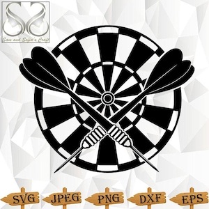 Darts Svg | Dartboard Svg | Dart Game Svg | Dart Svg | Darts Clipart | Dart Target Svg | Silhouette File | Darts Svg Cut Files for Cricut