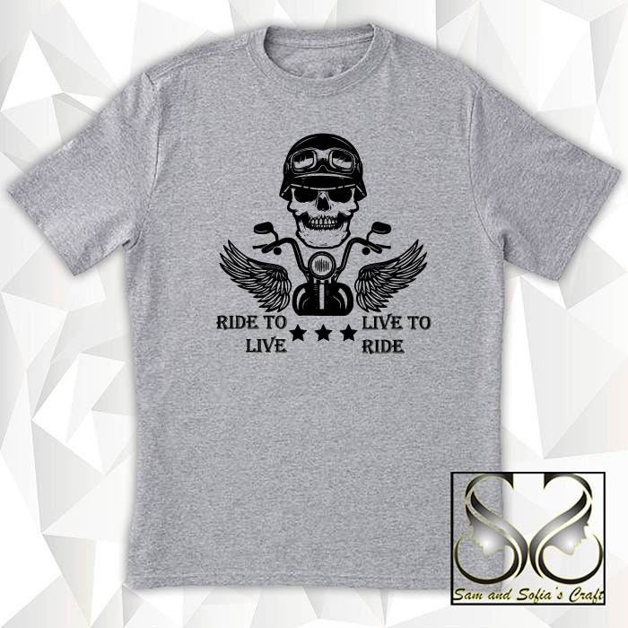 Ride to Live, Live to Ride Svg Motorcycle Svg Skull Rider Svg Biker Svg ...
