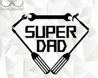 Super Dad Svg Png |Father&#39;s Day Svg | Best Dad Svg | Dad Svg | Superhero Dad Svg | Cut file for Cricut