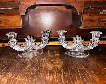 Candelabros Fostoria - Estilo Barroco Navarro (Par)