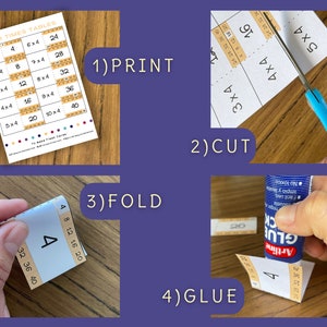 Multiplication Flash Cards, 1 to 10 Times Tables, Skip Counting ...