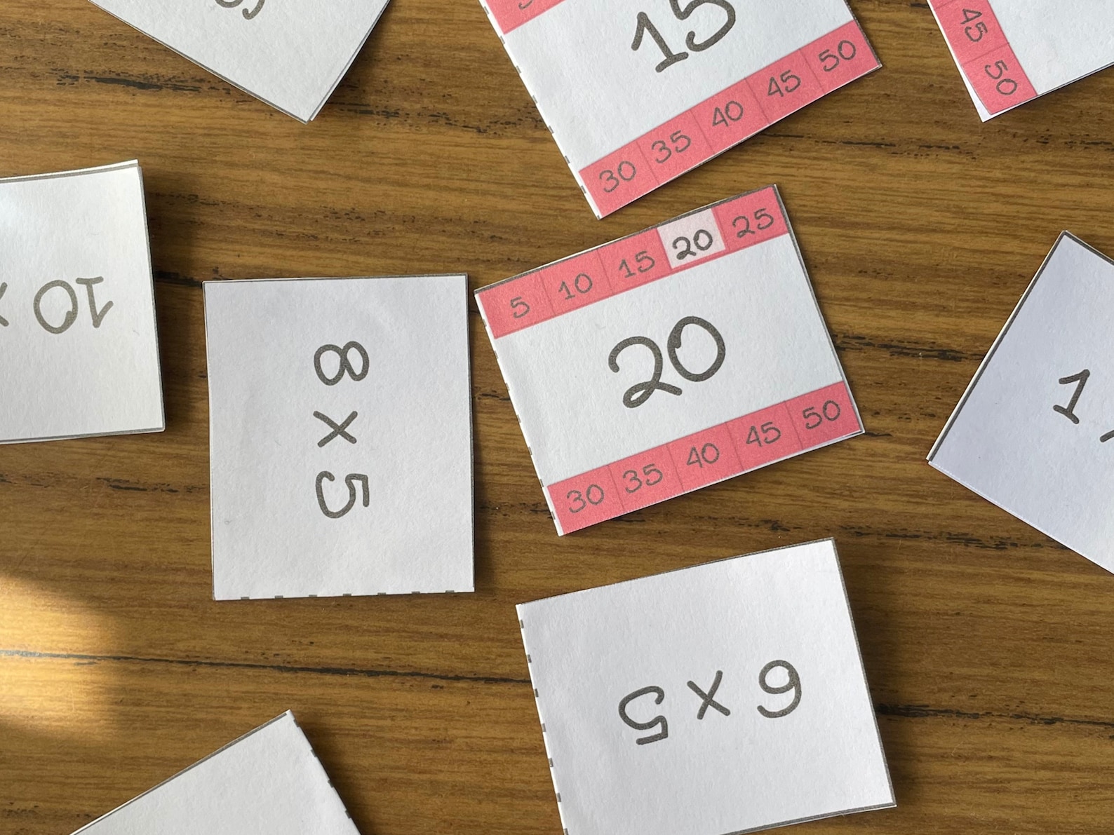 Multiplication Flash Cards, 1 to 10 Times Tables, Skip Counting ...