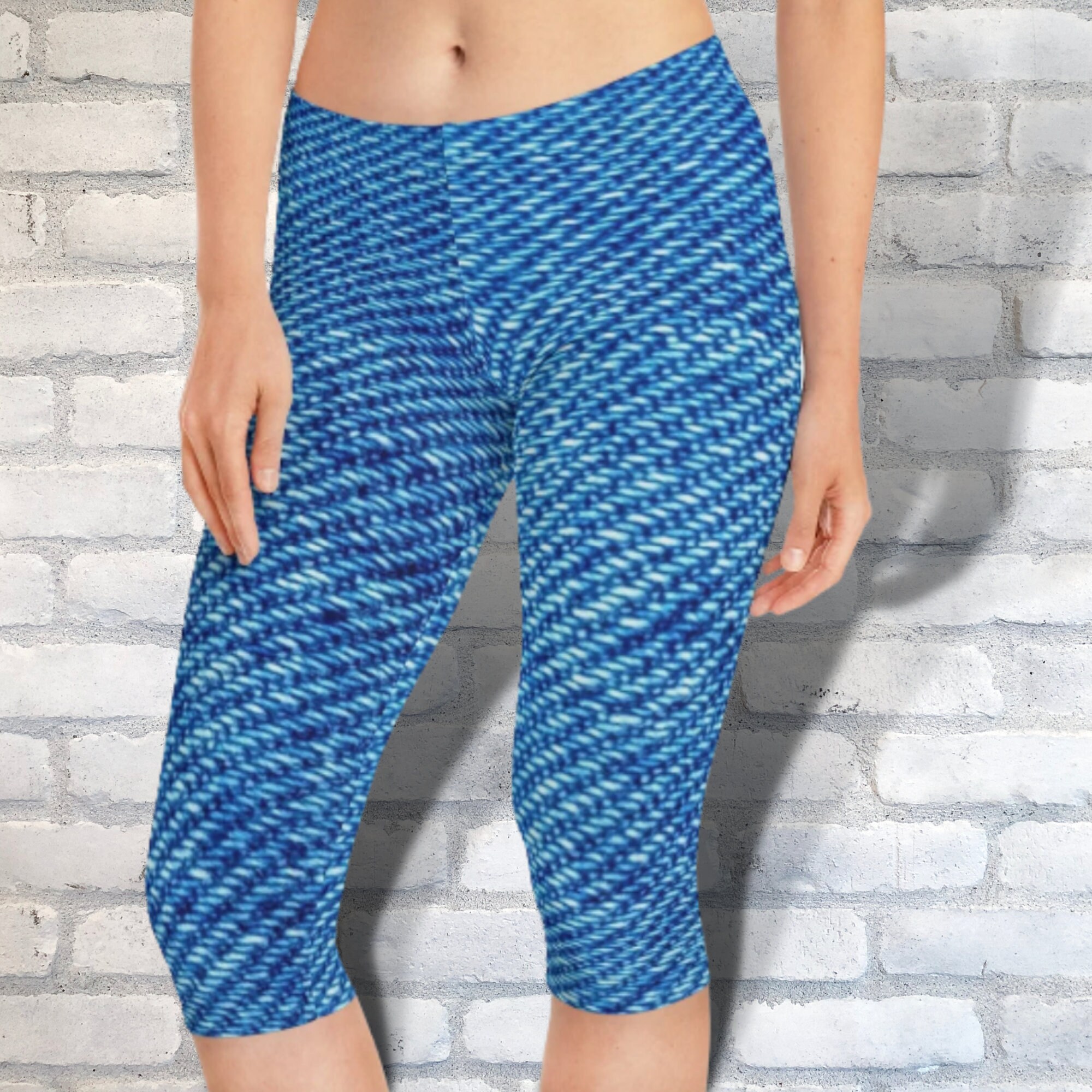 Capri Leggings Capris Jean | Etsy