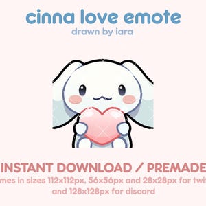 Cinna Cinnamon Plush Puppy Twitch Discord Emote | P2U Instant Download