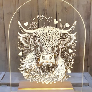 Highland Cow LED Light/Lamp