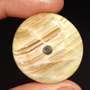 Fantastic Top Quality 100% Natural Round Shape Cabochon Loose Gemstone For Making Jewelry 45.45 Ct 32X32X6 MM RJ-1351