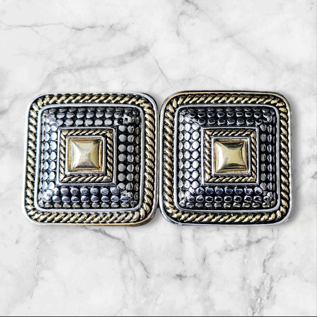 Vintage 1980s Belt Buckle by Douglas Paquette - Etsy display picture 2