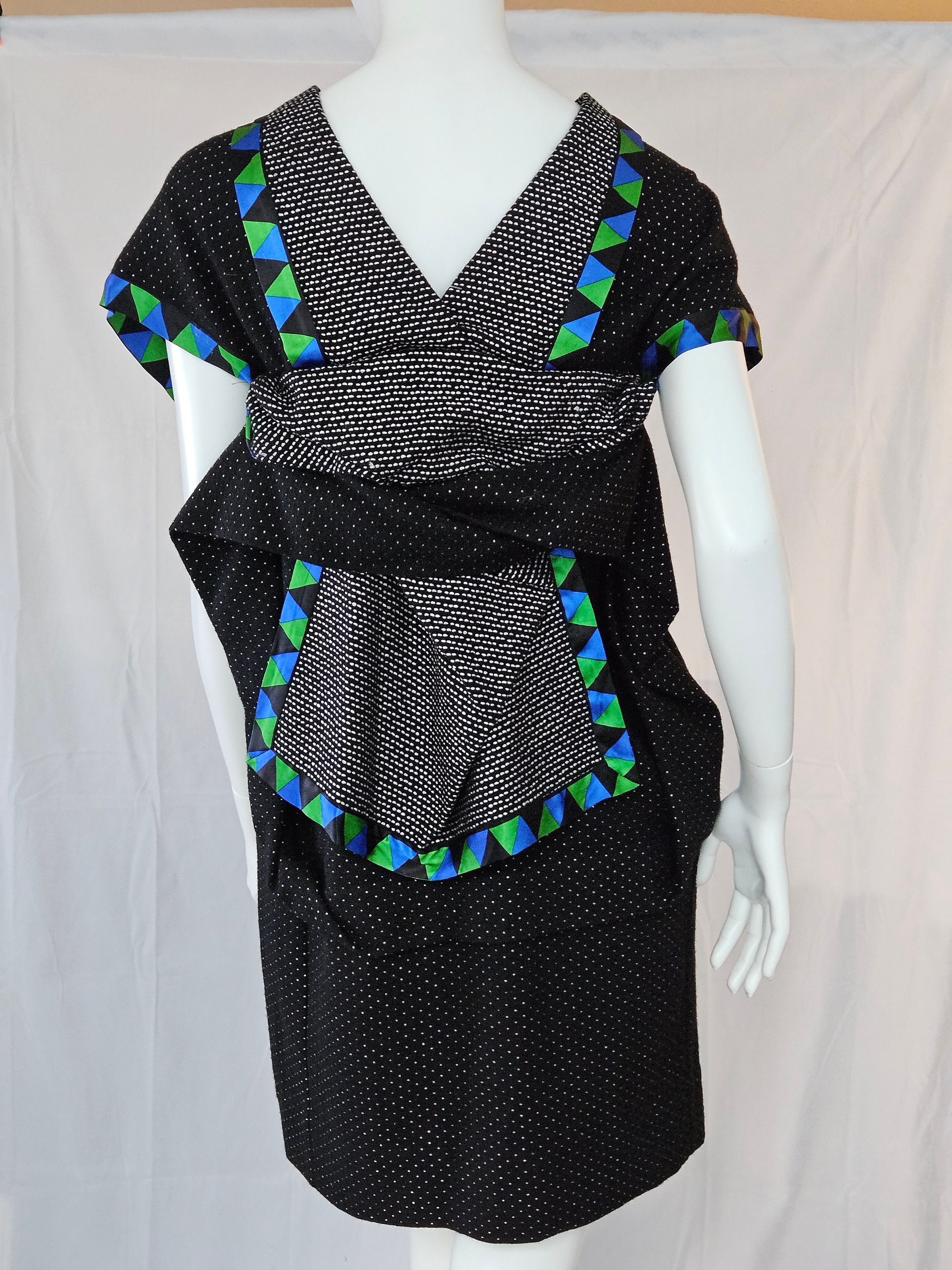 Bernhard Willhelm Wool Mid-length Kimono Style Dress - Etsy
