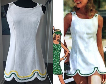 Vintage Handmade 70s Tennis Dress