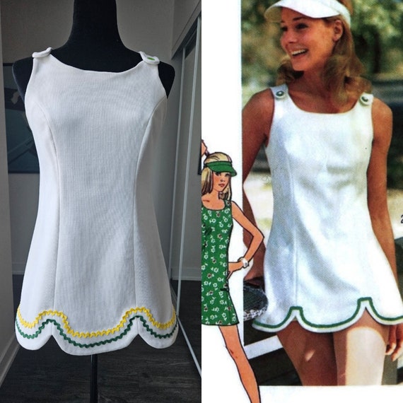 Vintage Handmade 70s Tennis Dress - image 1