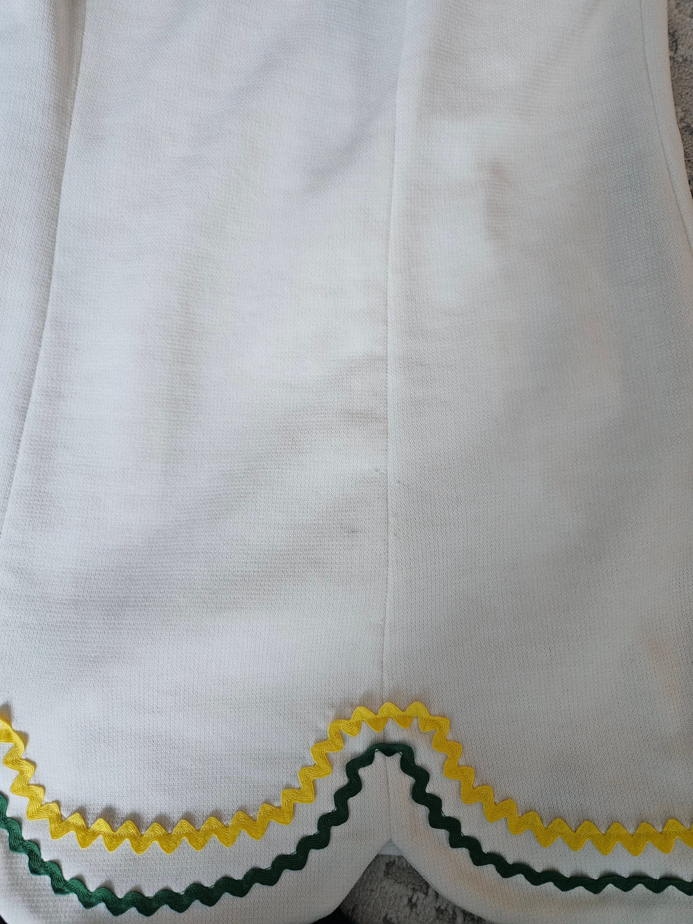 Robe Vintage Tennis Années 70 Sphairistike - Taille S, Blanc, Parfaite Pour Le Sport Ou Le Style Rétro