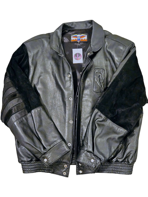 Jeff Hamilton NBAレザーボンバージャケット　激レア Rare Vintage Jeff Hamilton NBA Basketball Varsity Jacket | eBay