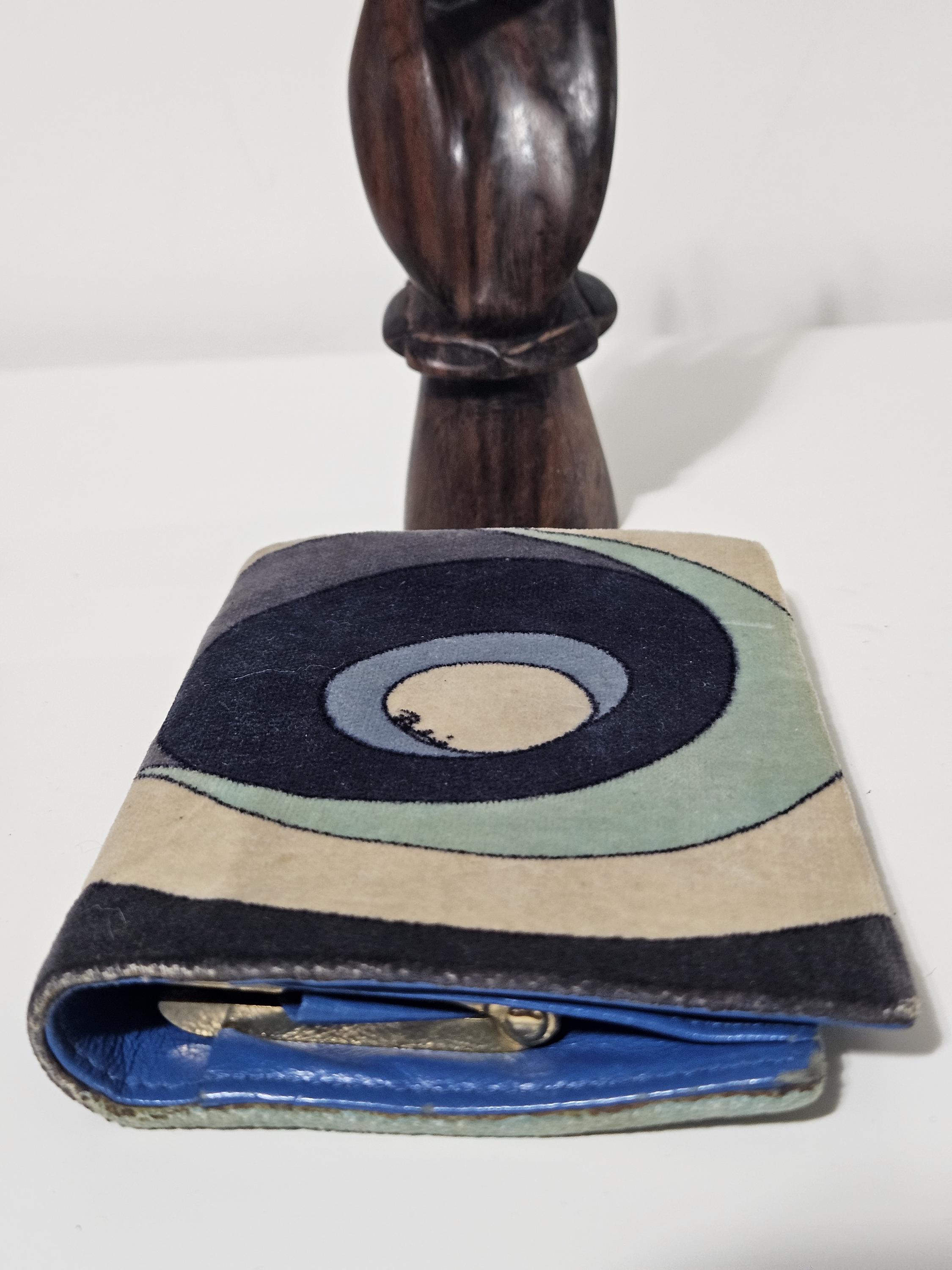 Vintage Emilio Pucci Abstract Print Velvet Wallet - Etsy