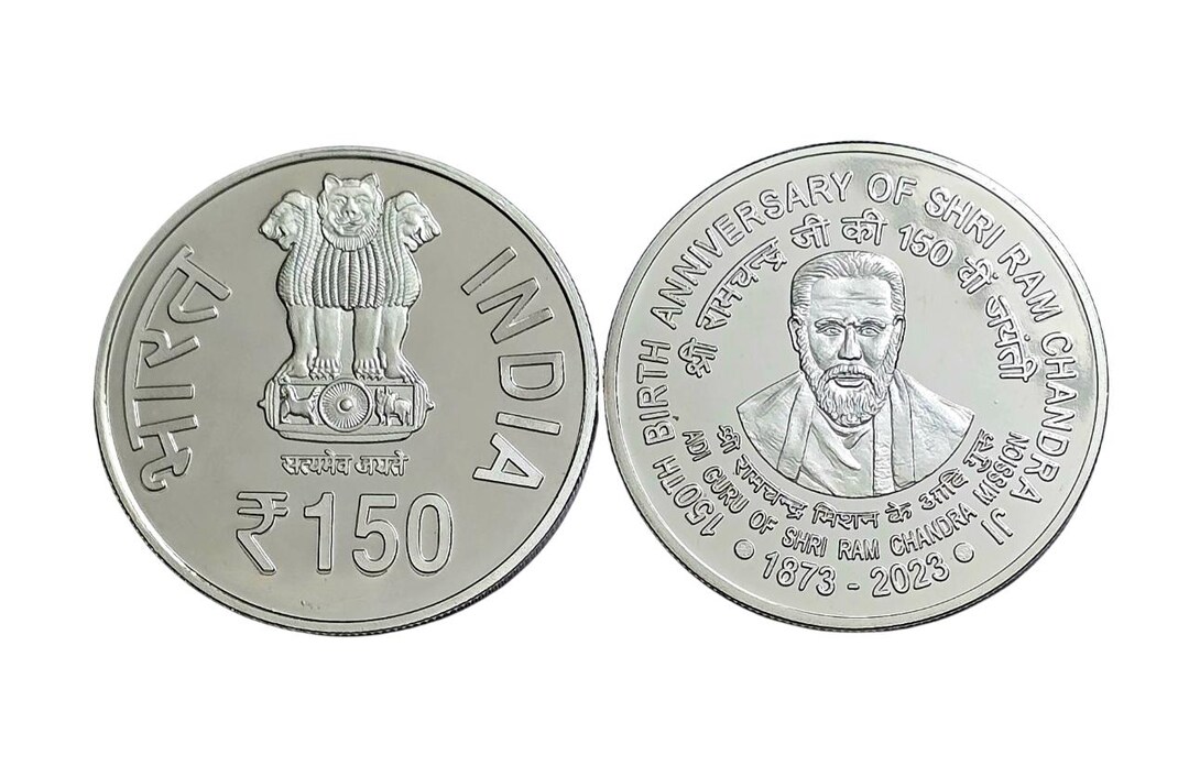 Very Rare 150 Rupees 150th Anniversary of Shri Ram Chandra Ji UNC ...