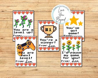 Tarjeta de San Valentín de videojuegos; San Valentín de juegos; San Valentín de clases