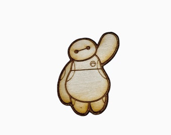 Disney "Baymax" Wood Pin / Keychain / Display