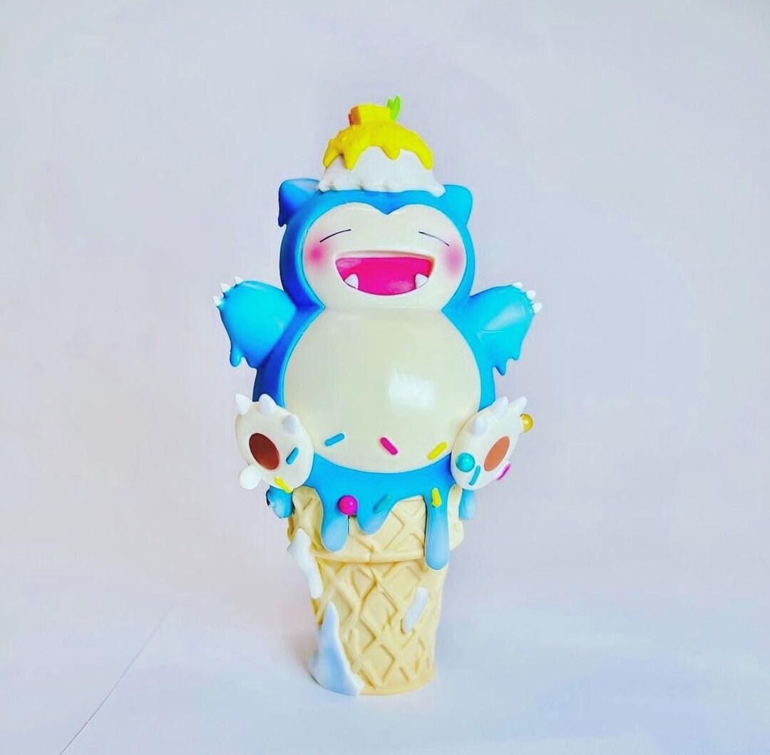 Pokémon Snorlax Icecream Collectible Ornament Etsy