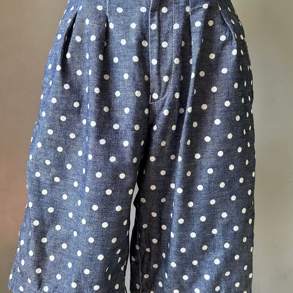 2012 COMME DES GARÇONS, ligne tricot, short funky mignon à pois, taille s-m