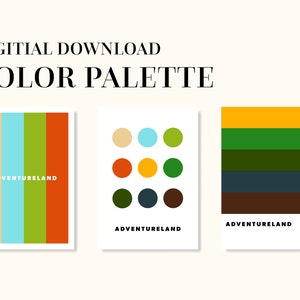 Adventureland Color Palette | Disneyland | Instant Download | Procreate | PNG | Hex Codes