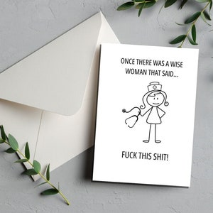 Printable Nurse Retirement Card