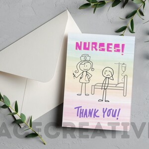 Nurse Appreciation Card Printable Two Sides