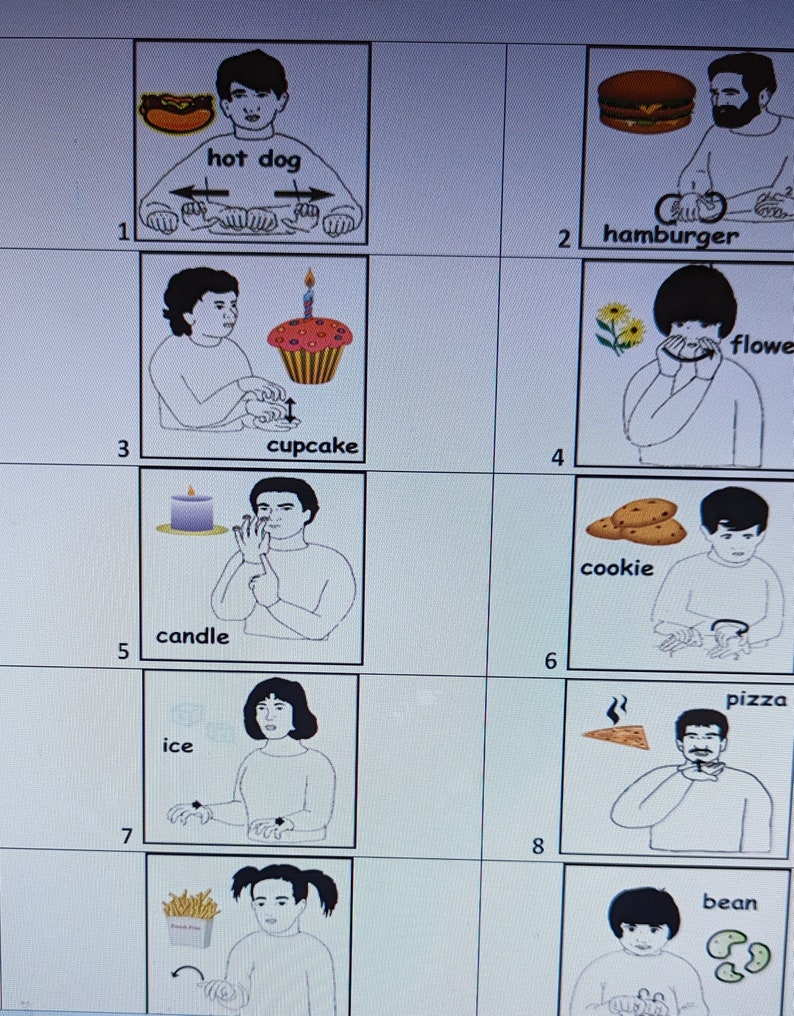 American Sign Language Number Coloring Book - Etsy