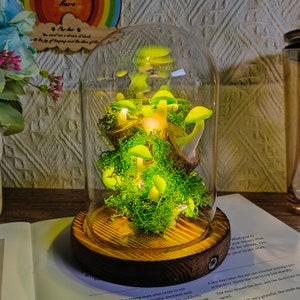 Looking for Mushroom Lights Growing on Trees Green Mushroom Lamp Rustic Home Decor Fairy Lights Anniversary Gift  Handmade Mushroom Lamp