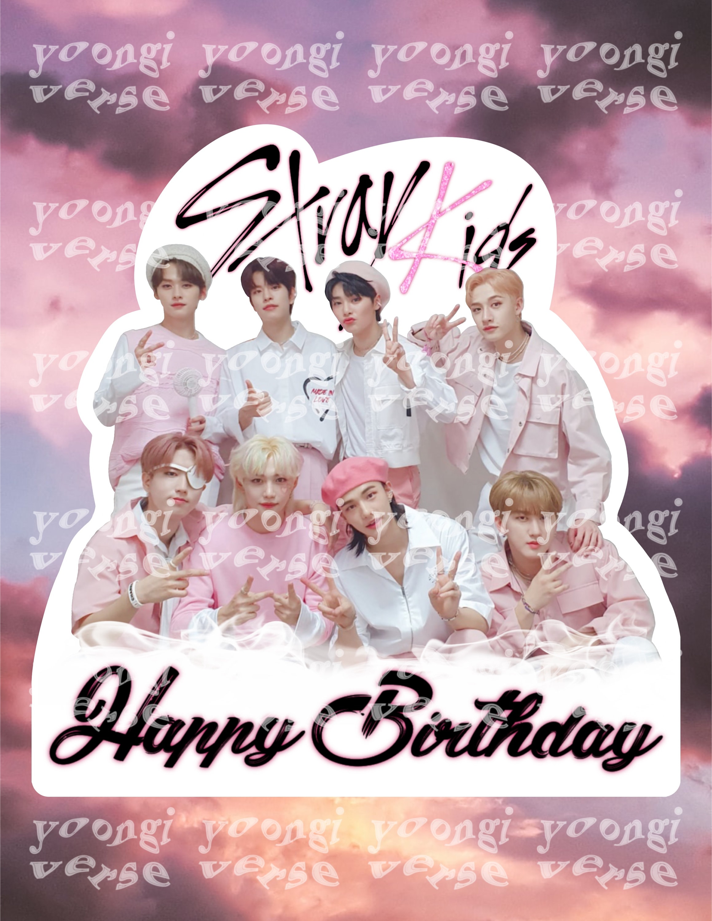 STRAY-KIDS - Suministros para fiestas de cumpleaños, set de regalo de  decoración de cumpleaños de Stray-Kids, 18 globos, adornos para pasteles,  21