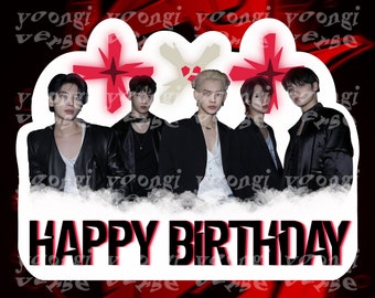 アイドルグッズ TOMORROW X TOGETHER - TOMORROW X TOGETHER BIRTHDAY PARTY Kpop TXT Birthday Party Decorations,Party Supply Set for