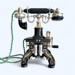 アンティーク　電話機　骨董　Bell メタル　MY TELEPHONE レア 1976 L.M. Ericsson Skeleton Eiffel Telephone Replica – Limited
