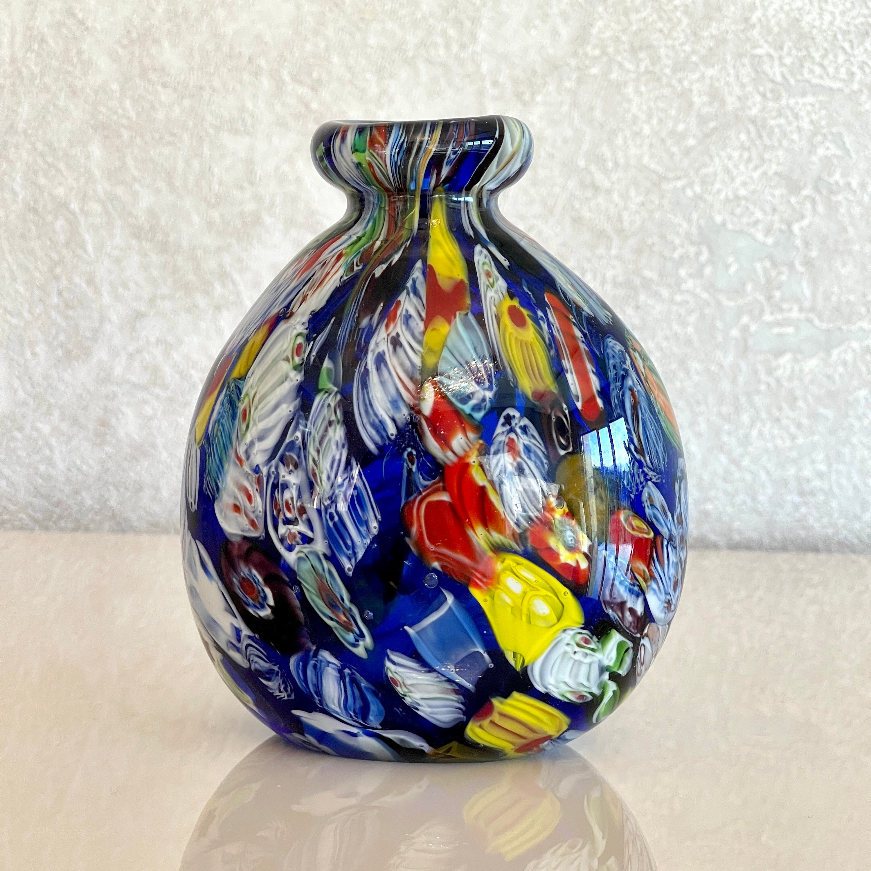 Vintage Murano Glass Vase 60s Made in Italy - Etsy