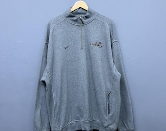 Vintage Y2K Nike Liberty Flames Half Zip Sweatshirt Size XL