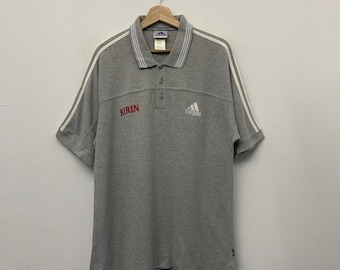 Vintage Adidas Kirin JFA Collared Polo Shirt Size Large