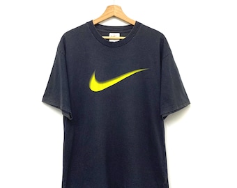 Vintage 90s Nike Big Swoosh T-Shirt Size Medium