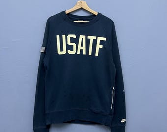 Vintage Nike Track & Field USATF Crewneck Sweatshirt Size M Sportswear Athlete Pullover Sweater